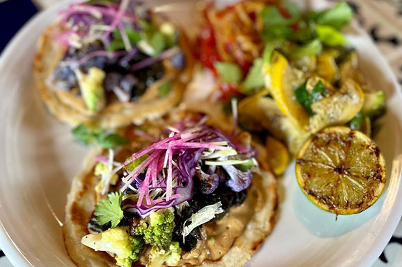 personal chef service featuring vegan tacos