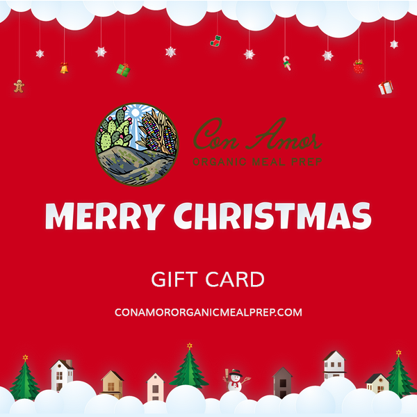 con amor organic meal prep Christmas gift card