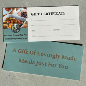 Con Amor Organic Meal Prep – Generic Physical Gift Card